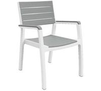 KETER HARMONY Fauteuil, 59 x 60 x 86 cm, blanc/gris 17201284