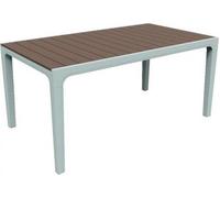 KETER HARMONY Table de jardin, 160 x 90 x 74 cm, blanc/cappuccino 17201231
