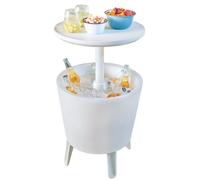 KETER-Illuminated Cool Bar -Table de fête avec glacière intégrée et lumière-blanc/transparent-6050