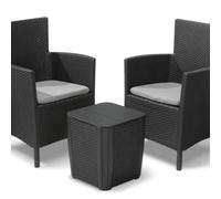 KETER IOWA BALCON SET Table basse de jardin et 2 fauteuils