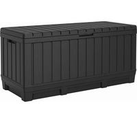 Keter Coffre d'extérieur Kentwood 350 L résine effet bois 128 x 59 x 53,6 cm Anthracite