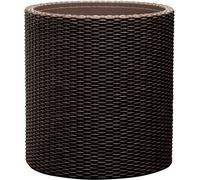 Keter Pot de fleurs Large Cylinder 43,7 x 43,7 x 44,3 cm - rotin marron