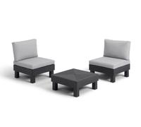 Meubles de jardin Keter Elements Ensemble modulaire pour balcon graphite
