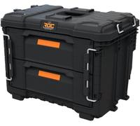 Keter Mallette à outils Pro Gear XL - 2 tiroirs - 56,6 x 38,5 x 41,1 cm - Noir