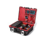 KETER Mallette de Technicien - Boîte à Outils Vide avec Compartiments Mobiles & Barres d'Outils - Idéal pour Transporter votre Matériel de Travail - Lanière en Option - 48 x 38 x 17.5 cm - Noir