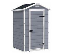 Keter Manor 4x3 abri de jardin en résine gris/blanc 196 x 128 x 94 cm (230446)