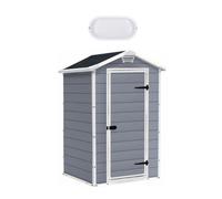 Keter Manor 4x3 abri de jardin + plafonnier LED inclus (230446-WO744)