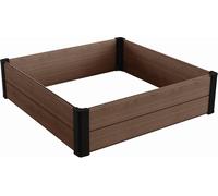 KETER MAPLE SQUARE Bac de plantation surélevé, 106 x 106 x 32 cm, marron 17209665