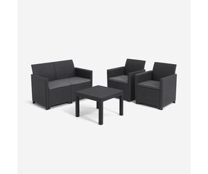 KETER Marie Ensemble de meubles de jardin Graphite 252642