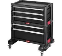 Keter | Module Servante 5 tiroirs, Noir, 56,2 x 28,9 x 50,2 cm, Plastique