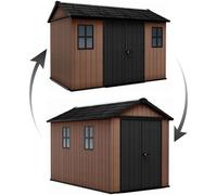 KETER NEWTON PLUS WIDE 11 x 7,5 Abri de jardin, 230 x 350 x 246 cm, marron 17212880