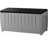 KETER NOVEL 340L Coffre de rangement 124 x 55 x 62,5 cm, gris/noir 17197948