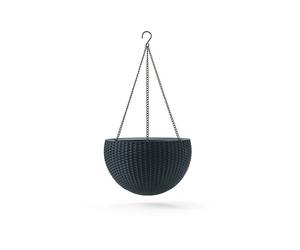 KETER Pot de fleurs suspendu Rattan 8,6L