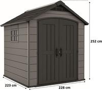 KETER PREMIER 757 Abri de jardin, 228 x 223 x 252 cm 17210357