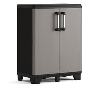 Keter Armoire de rangement basse Pro 445038 noir et gris