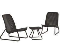 KETER RIO PATIO Salon de jardin 3 pcs, graphite 17197637