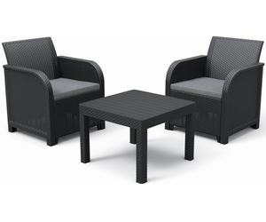 KETER ROSALIE Ensemble de balcon, graphite/gris 17210752