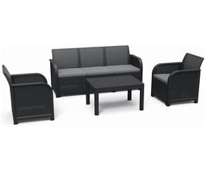KETER ROSALIE Ensemble de jardin 5 places, graphite/gris 17210742