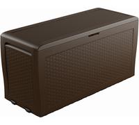 KETER SAMOA RATTAN 270L Coffre de rangement 117 x 45 x 57 cm, marron 17209570