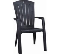 KETER SANTORINI Chaise de jardin, 61 x 65 x 99 cm, graphite 17180012