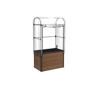 Keter Serre en érable, Marron, dimensions 104 x 71 x 34,5 cm, idéale pour les salades, les fleurs ou les herbes aromatiques, également pour le balcon, la terrasse ou le jardinage en ville