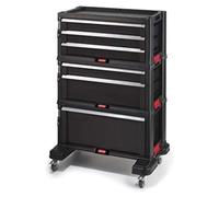 Keter Servante à Outils 3 tiroirs ref 237791, Noir, 59,8 x 37,7 x 83,2 cm