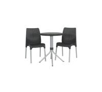 Keter Set de bistrot Chelsea Graphite 223562