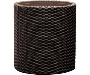 KETER SMALL CYLINDER Pot, 28 x 28 x 28,3 cm, rotin, marron 17197833