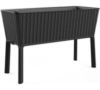 KETER Splendor Jardinière 120 L 114 X 50 X 76 cm Graphite 255152