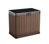 KETER Store it Out Darwin - Abri de Jardin en Résine, Gris, Étanche, Facile à Assembler, 140 cm (L) X 80 cm (P) X 120 cm (H)