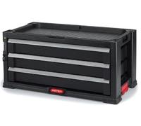 KETER TOOL CHEST Organiseur de 3 tiroirs 56x29x26cm noir 17199302