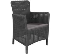 KETER TRENTON Chaise de jardin, 63 x 60 x 85 cm, graphite/gris 17202798