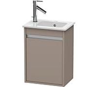Ketho Duravit vasque KT6417R4343 40x28,5x55cm, suspendu, porte à droite, basalte mat