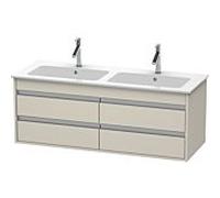 Ketho Duravit vasque KT643309191 127x47,5x48cm, 4 tiroirs, Taupe