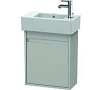 Ketho Duravit vasque KT6629L0707 45x22,5x55cm, suspendu, porte à gauche, gris béton mat