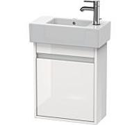 Ketho Duravit vasque KT6629L2222 45x22,5x55cm, suspendu, porte à gauche, blanc brillant