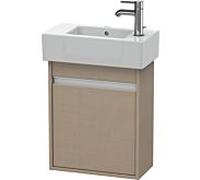 Ketho Duravit vasque KT6629L7575 45x22,5x55cm, suspendu, porte à gauche, lin