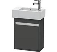 Duravit Bâti-support lavabo suspendu Ketho KT6629R4949 450×550×225mm 1 porte gauche Graphite mat