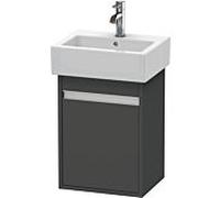 Ketho Duravit vasque KT6630L4949 40x32x55cm, suspendu, porte à gauche, graphite mat