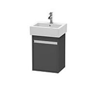 Ketho Duravit vasque KT6630R4949 40x32x55cm, suspendu, porte à droite, graphite mat