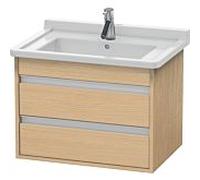 Ketho Duravit vasque KT664303030 65 x 45,5 cm, chêne naturel, 2 tiroirs, suspendu