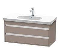 Duravit Ketho meuble sous-lavabo suspendu, 1000x480x455 mm, 2 tiroirs, pour D-Code, KT664804343, Couleur: Décor basalte mat