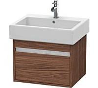 Duravit Bâti-support lavabo suspendu Ketho 550×410×440 mm, 1 tiroir, noyer foncé