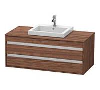 Duravit Meuble sous-vasque sur console Ketho KT675602121 1200×496×550 mm, 2 tiroirs, noyer foncé