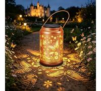 Ketom Lanterne Solaire Exterieur, Lampe Solaire Exterieur Jardin à Poser | LED Lanternes Solaires Exterieures IP65 Étanche, Blanc Chaud, Suspendues/Sur Pied, pour Table Cour Jardin Decoration