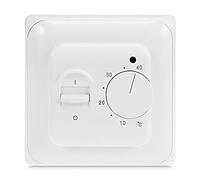 KETOTEK Manuel Thermostat d'ambiance Chauffage au Sol Electrique avec sonde | Régulateur de Thermostat Plancher Chauffant Mécanique AC 220V 16A