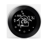 KETOTEK Thermostat Connecté WiFi pour Chauffage au Sol électrique 220V Noir | Intelligente Thermostat Ambiance Programmable pour Plancher Chauffant électrique 16A Compatible avec Alexa
