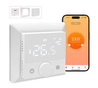 KETOTEK Thermostat WiFi pour Chaudiere Gaz/Chauffage au Sol Eau, Thermostat Intelligente Programmable 3A Compatible avec Alexa, Smart Life/Tuya, Commande Vocale Contrôle à Distance