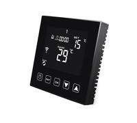 KETOTEK Thermostat WiFi pour Chauffage de l'eau par Le Sol 3A 220V, Noir | Intelligent Thermostat d'ambiance Connecté programmable Filaire, Compatible avec Alexa, Contrôle via App Tuya/Smart Life