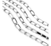 Kette Edelstahl Chaîne en acier inoxydable 304 résistante for soulever le matériel de décoration extérieure suspendu 1/3/5/10M(4mm Thick,10m)